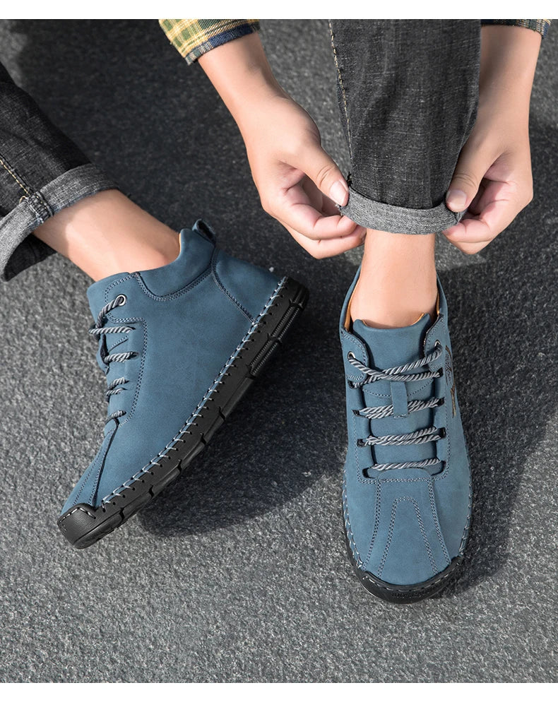 Men's Handmade Leather Outdoor Ankle Boots