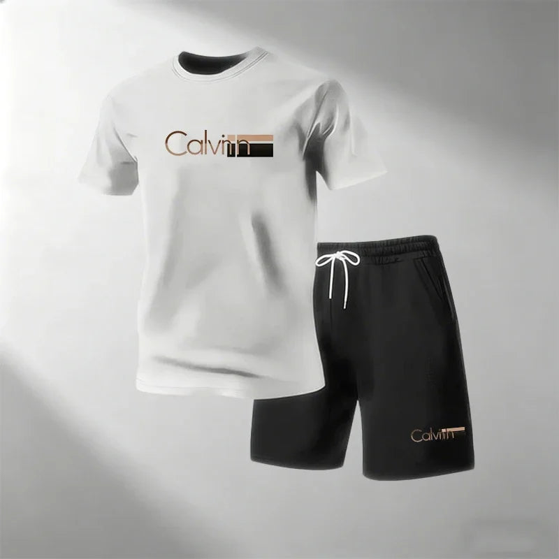 Men's Quick-Dry Fitness T-Shirt & Shorts Set