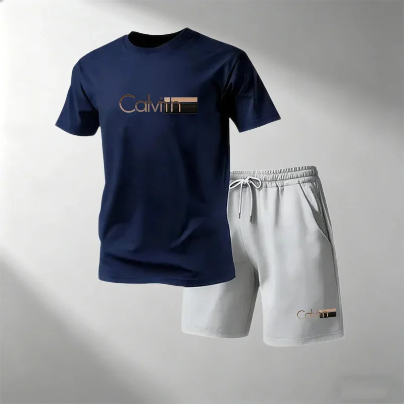Men's Quick-Dry Fitness T-Shirt & Shorts Set