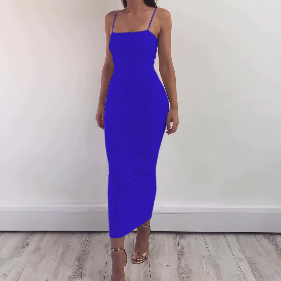 Women's Backless Sling Maxi Dress