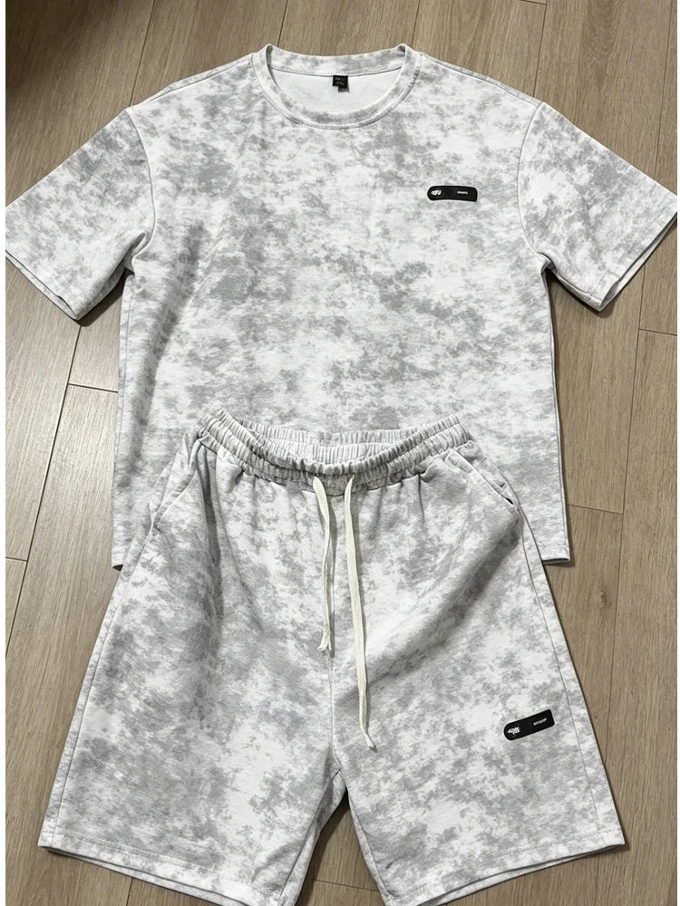 Men's Tie-Dye T-Shirt & Shorts Co-Ord Set