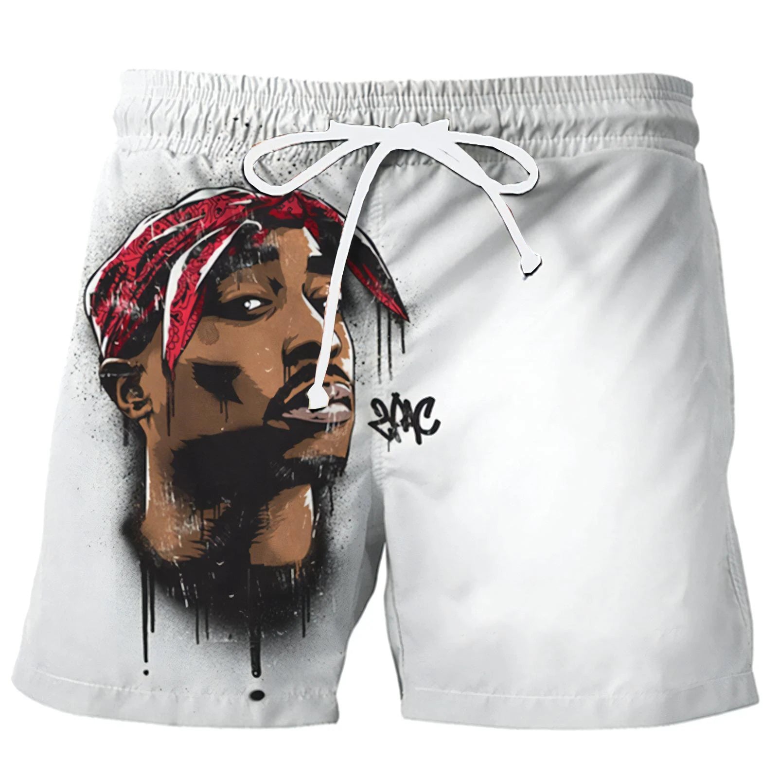 Men's 2Pac Tupac 3D Print Sweatshorts