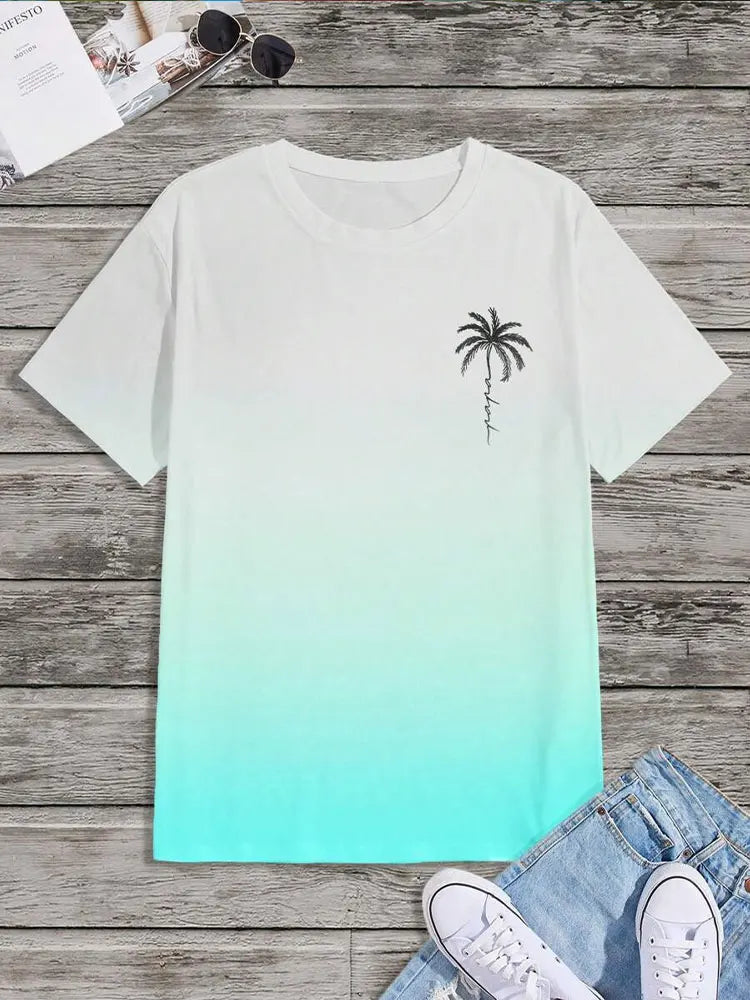 Men's Hawaiian 3D Print Beach T-Shirt