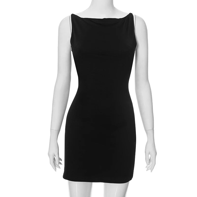 Women's Y2K Wrap Vest Mini Dress