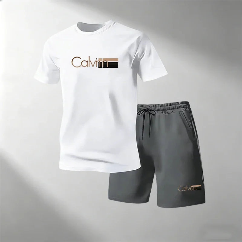 Men's Quick-Dry Fitness T-Shirt & Shorts Set