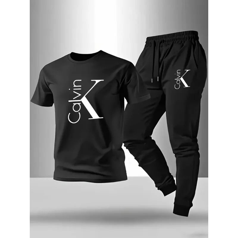 Men's Casual Sportswear T-Shirt & Shorts Set