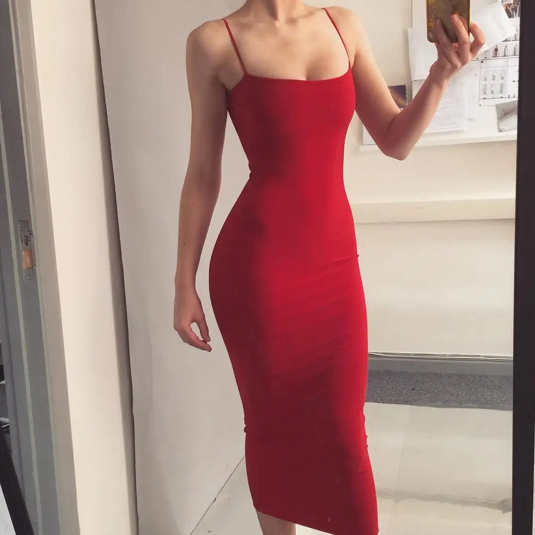 Women's Backless Sling Maxi Dress