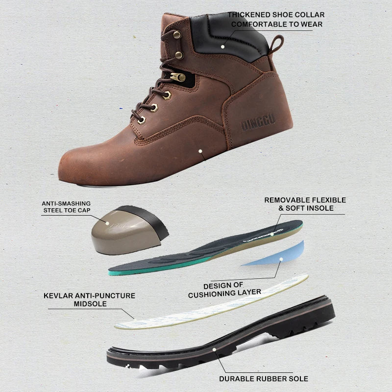 Men's Lightweight Safety Work Sneakers