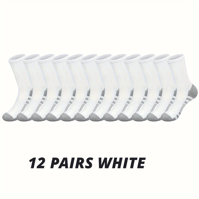 Men's Performance Crew Socks (6 or 12 Pairs)