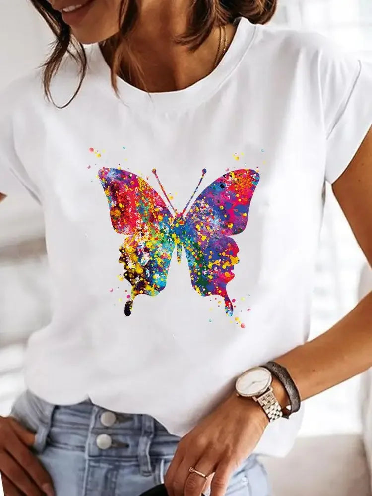 Women's Love Print Casual T-Shirt