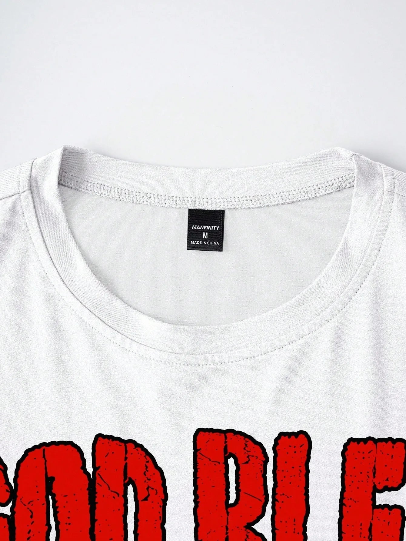 Men's 3D Letter Print T-Shirt & Shorts Set