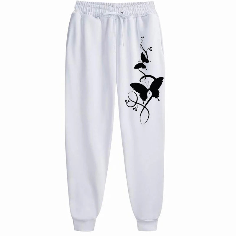 Women's Hip-Hop Print Drawstring Sweatpants