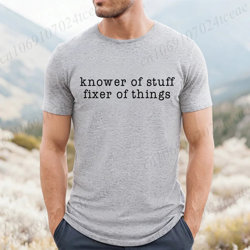 Men's 'Knower of Stuff' Funny Graphic T-Shirt