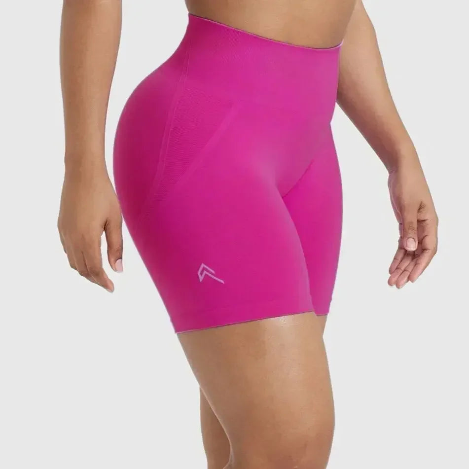 Women's High-Waist Seamless Scrunch Shorts
