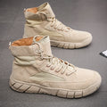 Men's Flat Sole Lace-Up Ankle Boots
