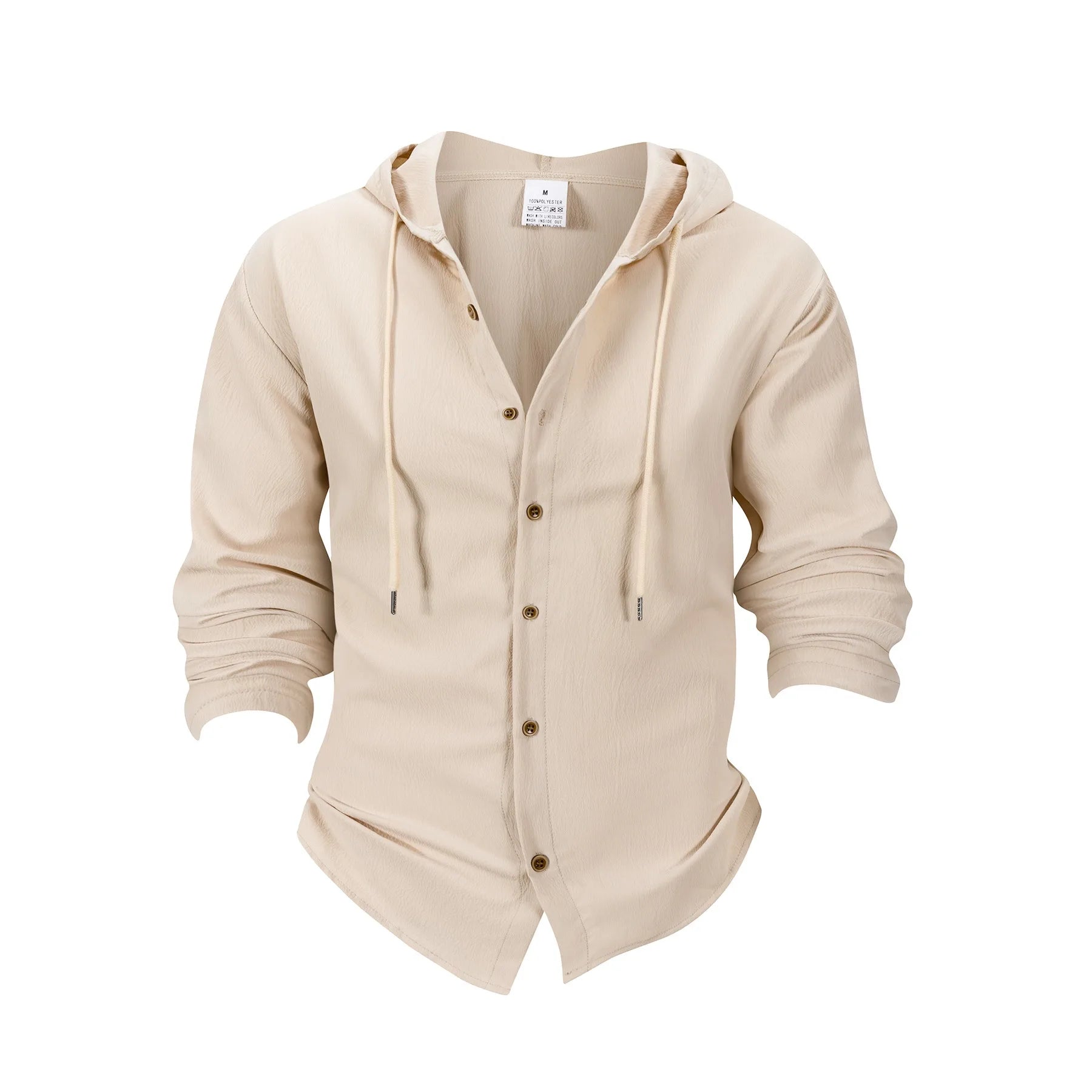 Men's Hooded Linen Beach Shirt
