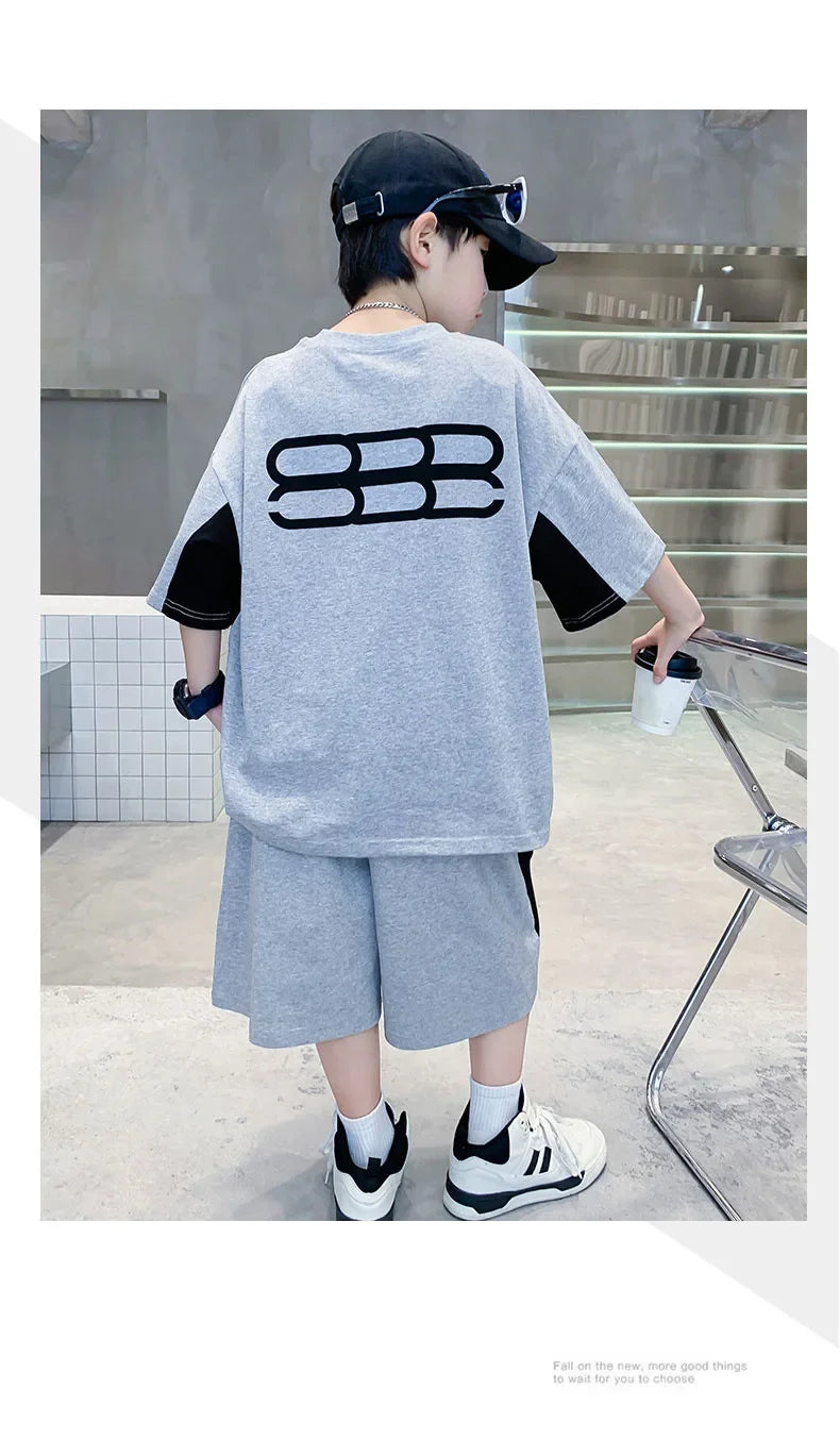 Boys' Sports Short-Sleeve Summer Set