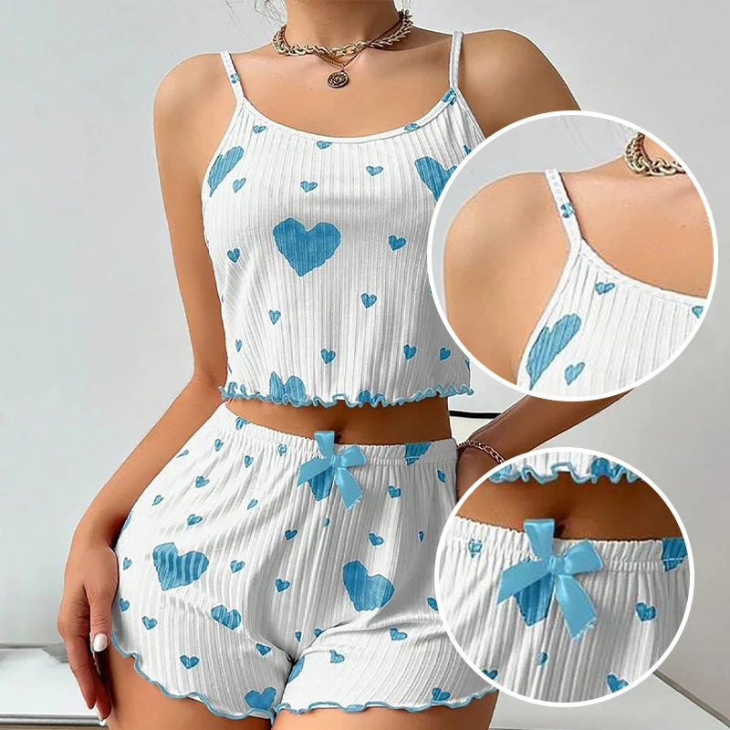 Women's Tank Top & Shorts Pajama Set