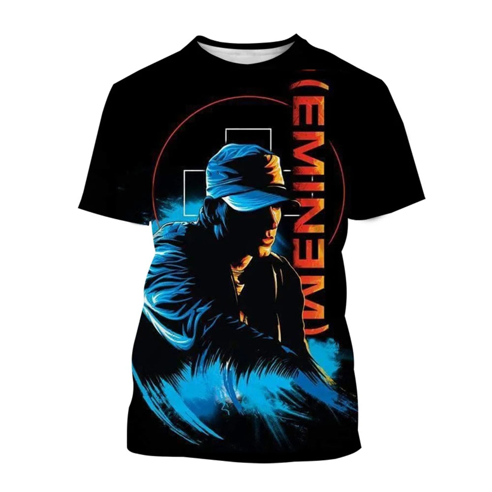 Unisex Rapper 3D Print Hip-Hop T-Shirt