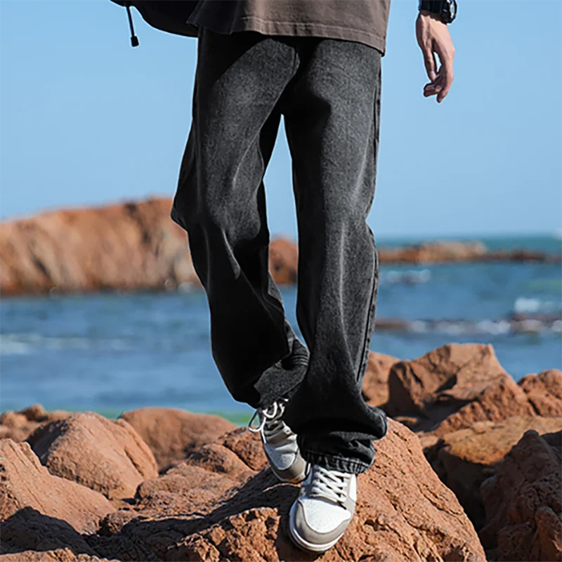 Men's American Retro Y2K Baggy Denim Jeans