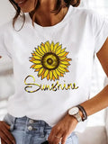 Women's Love Print Casual T-Shirt