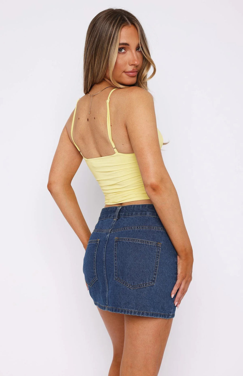 Women's Ruched Bodycon Camisole Top