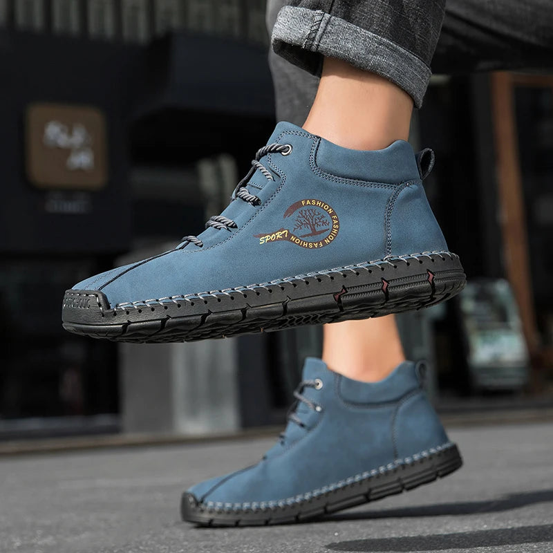Men's Handmade Leather Outdoor Ankle Boots