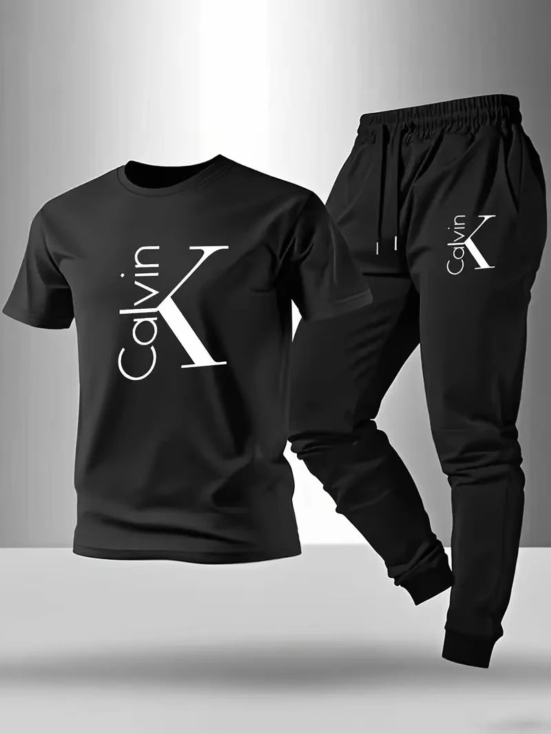 Men's Casual Sportswear T-Shirt & Shorts Set