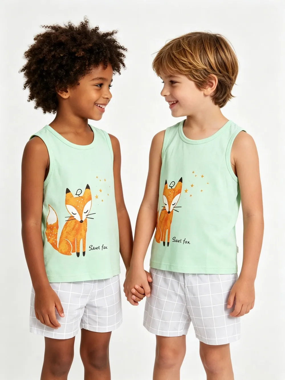 Kids' Vest & Shorts Summer Tank Set