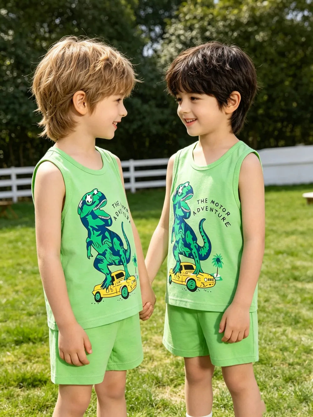Kids' Vest & Shorts Summer Tank Set