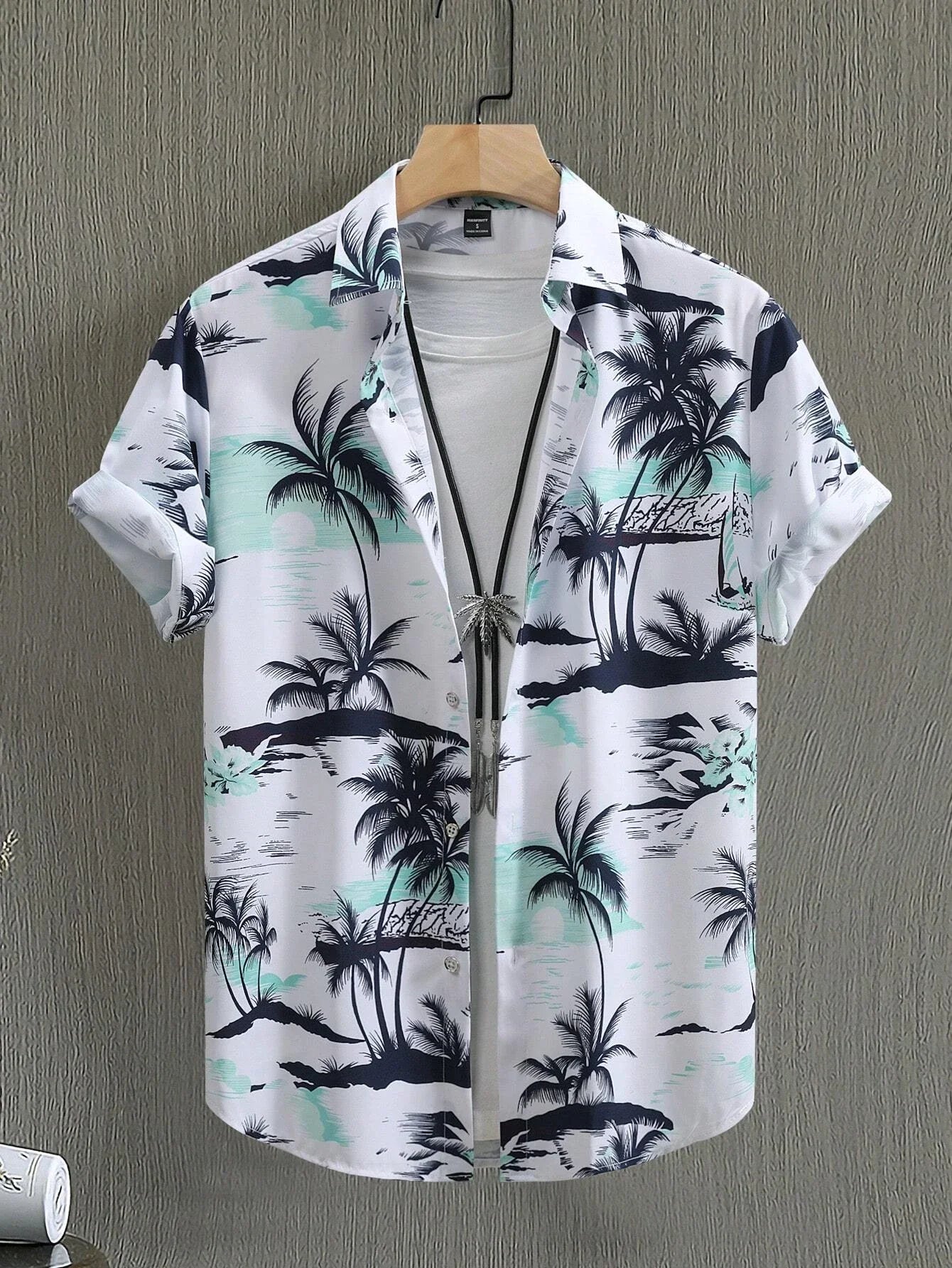 Men's Hawaiian Print Casual Shirt