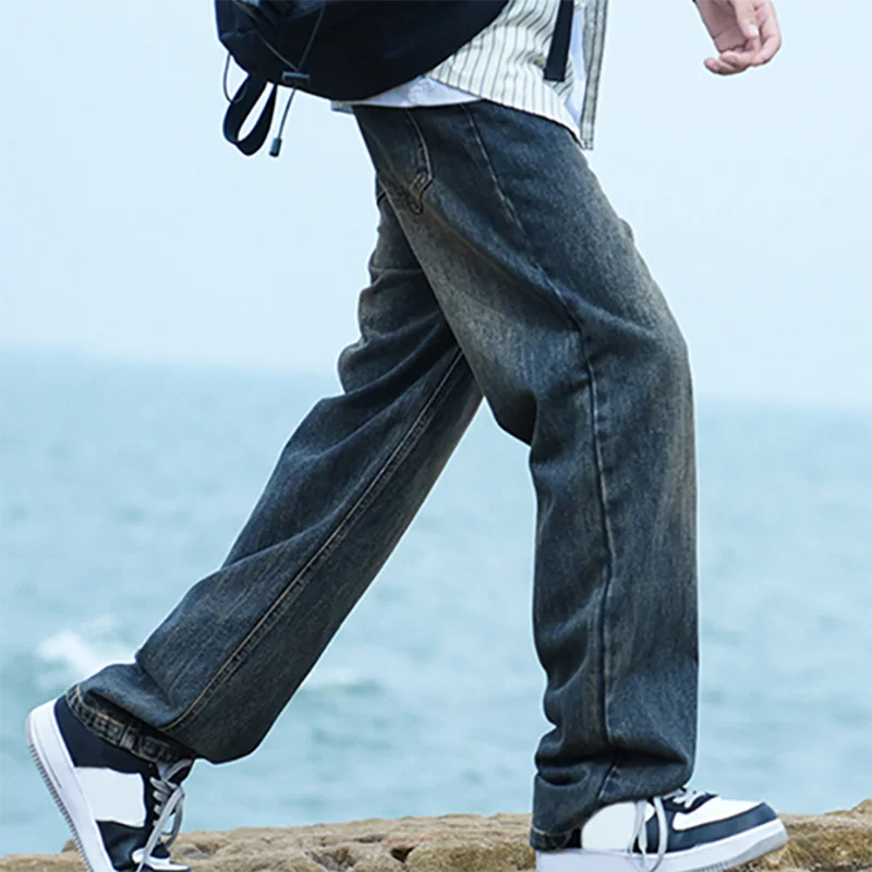 Men's American Retro Y2K Baggy Denim Jeans
