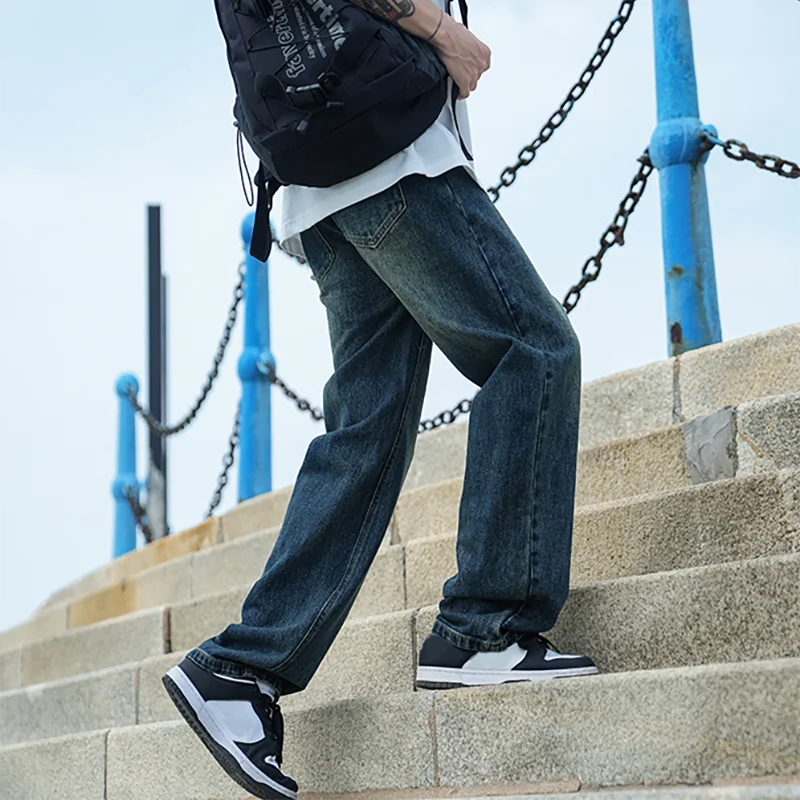 Men's American Retro Y2K Baggy Denim Jeans