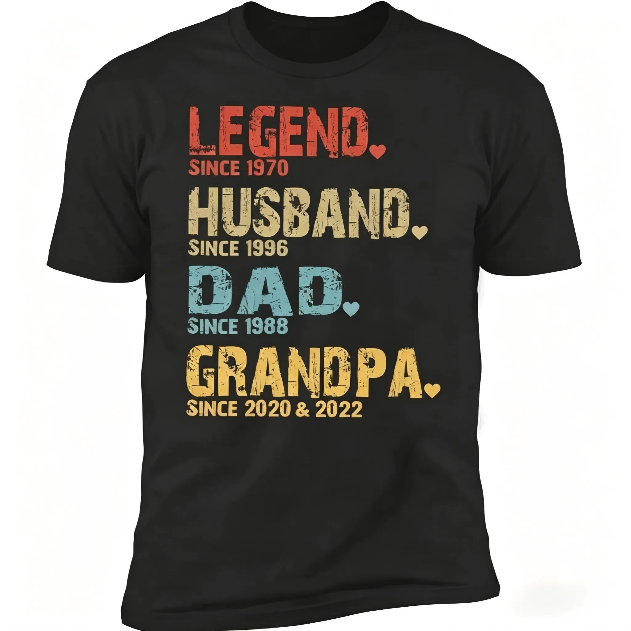 Men's Personalised Dad & Grandpa Graphic T-Shirt