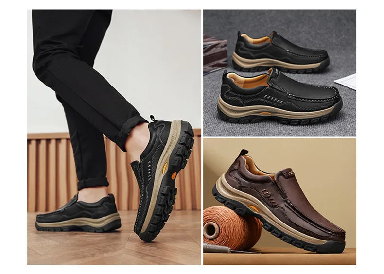 Men's Slip-On Genuine Leather Casual Shoes