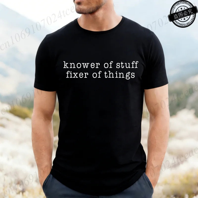 Men's 'Knower of Stuff' Funny Graphic T-Shirt