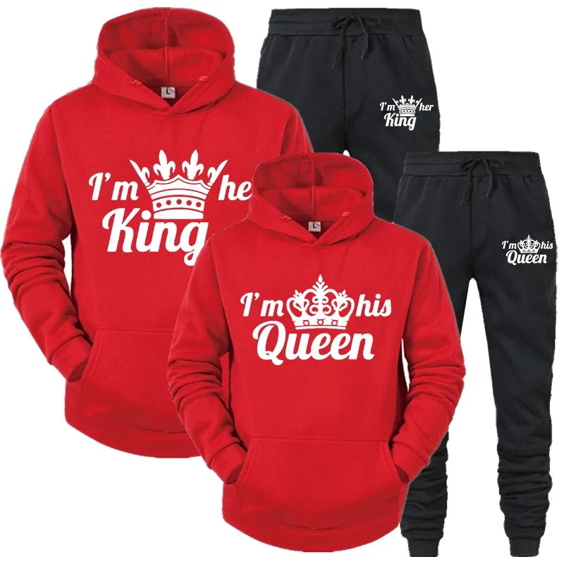 Couples' QUEEN KING Matching Hoodie Set