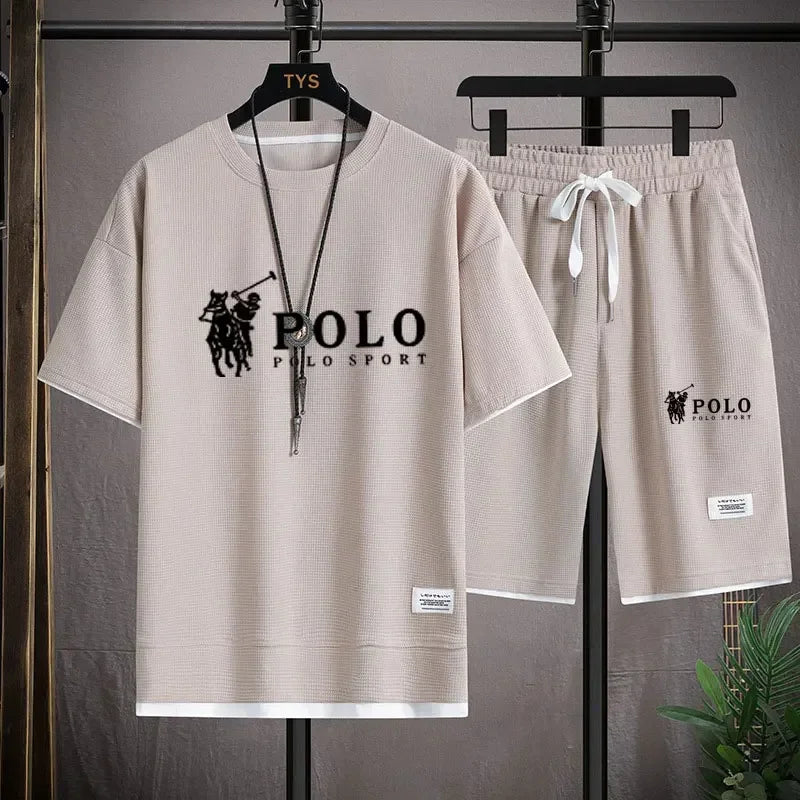 Men's Fitness T-Shirt & Shorts Jogging Set