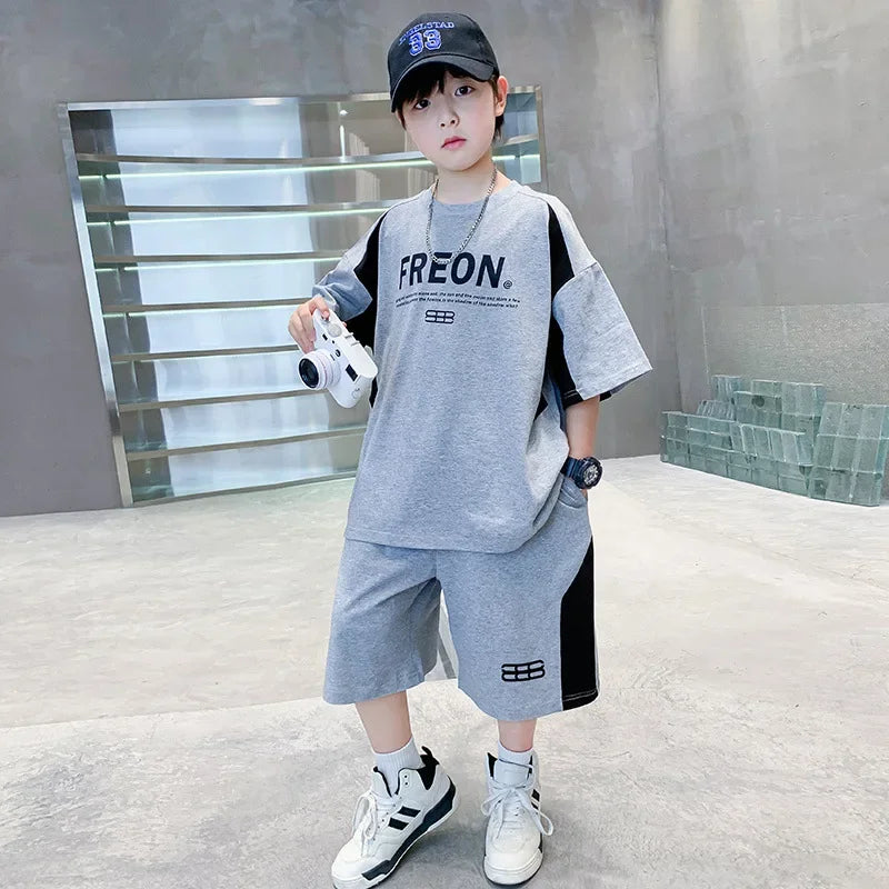 Boys' Sports Short-Sleeve Summer Set