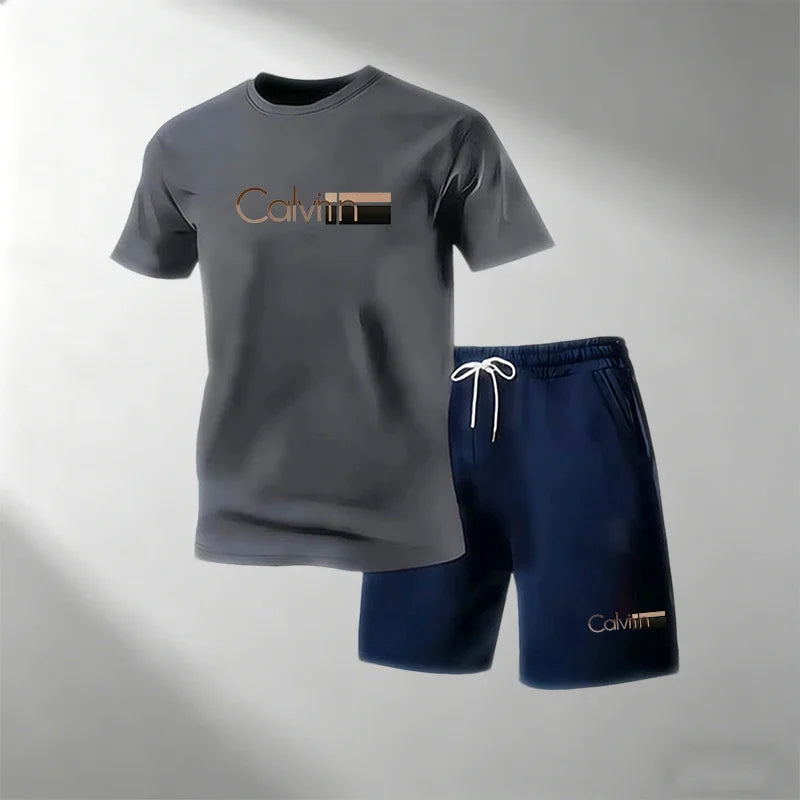Men's Quick-Dry Fitness T-Shirt & Shorts Set