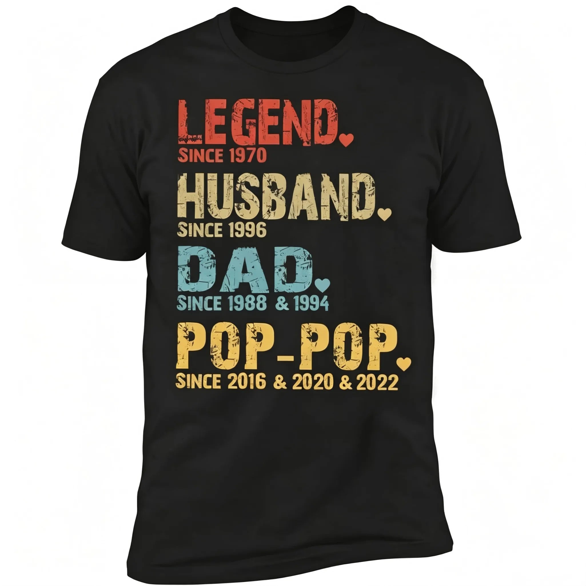 Men's Personalised Dad & Grandpa Graphic T-Shirt