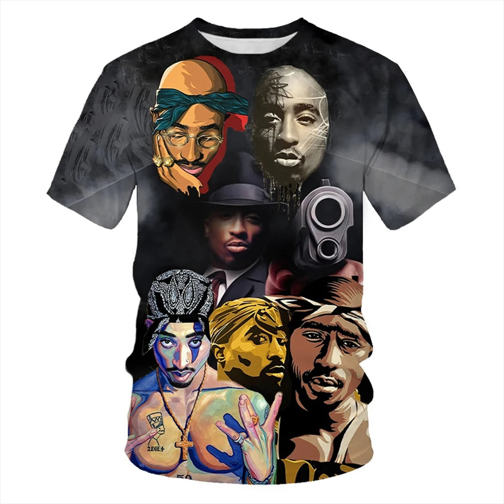 Unisex Hip-Hop Novel 3D Print Casual T-Shirt