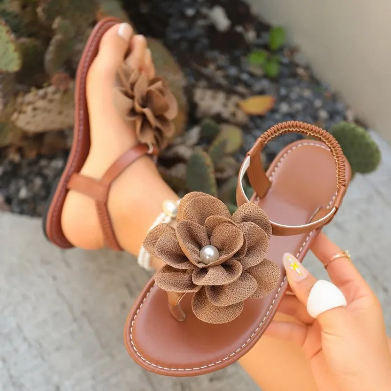 Women's Floral Flat Casual Sandals