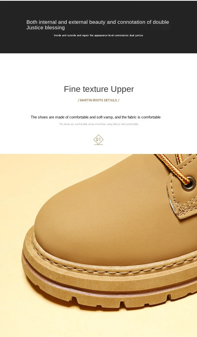 Men's Lace-Up High-Top Ankle Boots