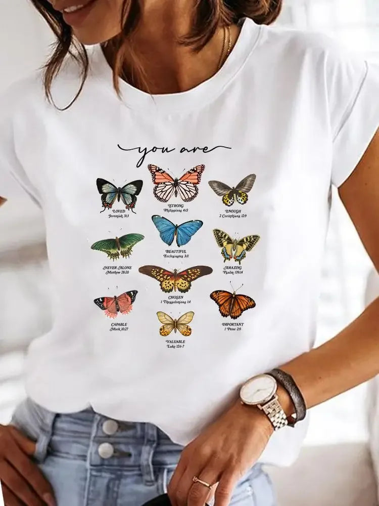 Women's Love Print Casual T-Shirt