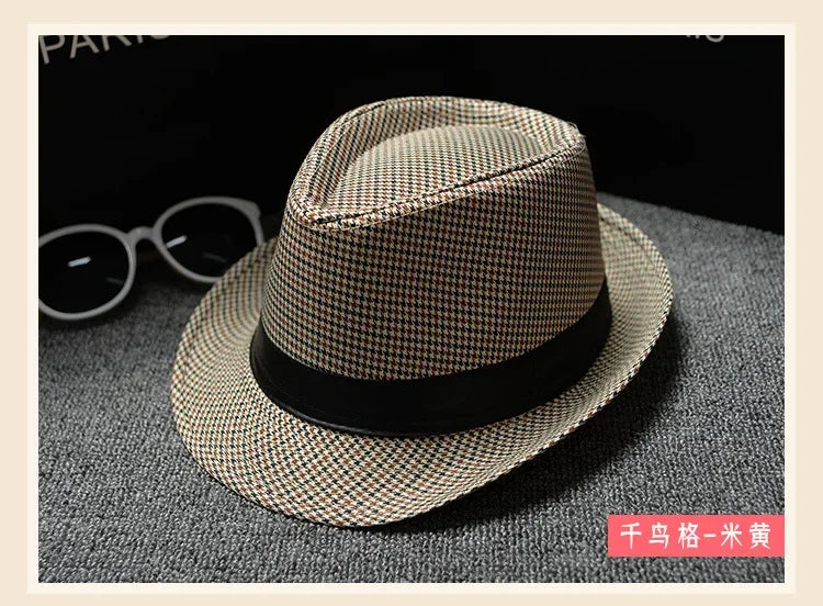 Unisex Vintage Fedora Panama Hat