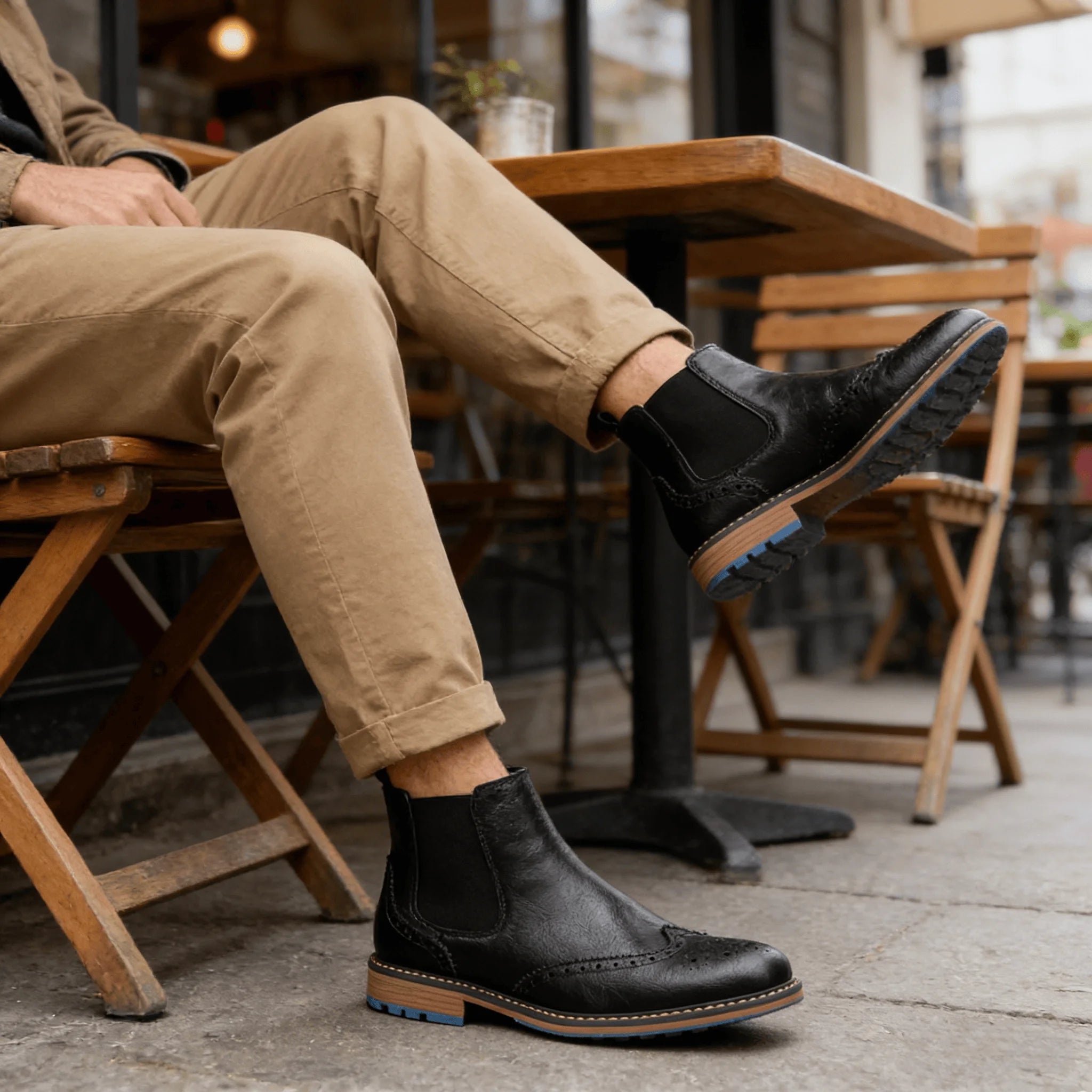 Men's Retro Leather Chelsea Boots