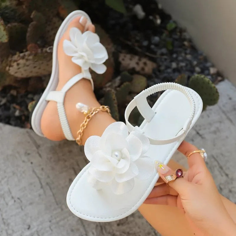 Women's Floral Flat Casual Sandals