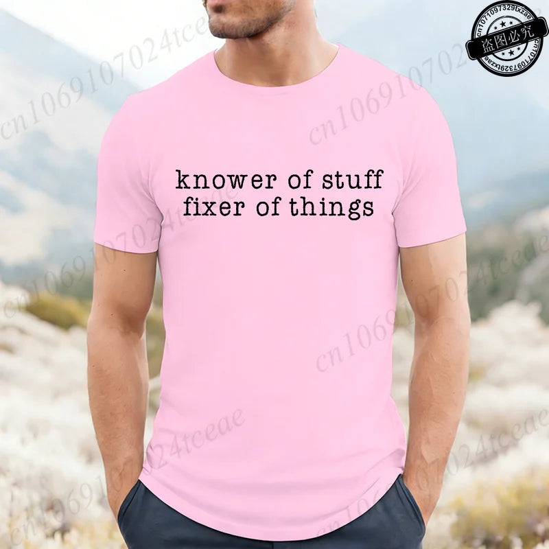 Men's 'Knower of Stuff' Funny Graphic T-Shirt