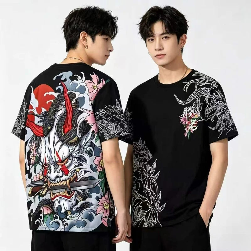 Men's Ghost 3D Print Streetwear Harajuku T-Shirt